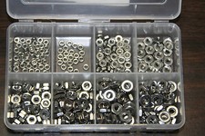 0-80 THRU 6-32 STAINLESS STEEL SMALL PATTERN HEX NUT ASSORTMENT