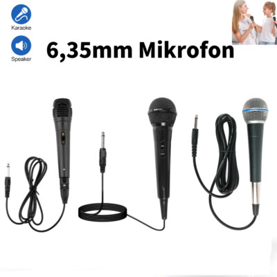Profi DJ Vocal Mikrofon Metall Mikrophon Stage Hand Microphone XLR mit Kabel NEU
