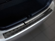 Ladekantenschutz Edelstahl schwarz passend für VW Polo VI Typ AW ab Bj. 10.2017-