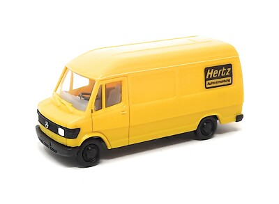 Herpa H0 1:87 Mercedes Benz 207 D Hertz Autovermietung Modellauto Kunststoff