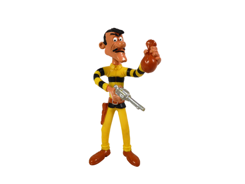 Figurines Frères Dalton (Lucky Luke) - Plastique Flexible Dargaud 1974 - Occasion - France