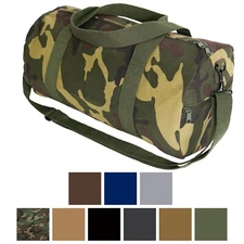 Rothco Canvas Duffle Bag, 24" x 12" Camo Army Gym Recreational Travel Shoulder