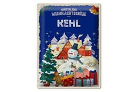 Blechschild WeihnachtsgrüßE Kehl Geschenk Fest Deko Schild 30X40 Cm