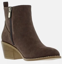 NEW!! Draper James Women's Brown Elle Side Zipper Boots Variety in Size