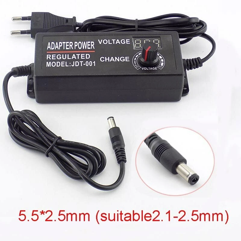 3-12V 3-24V 9-24V 1-24V AC DC Voltage Variable Adjustable Power Supply Adapter - Image 2 of 4