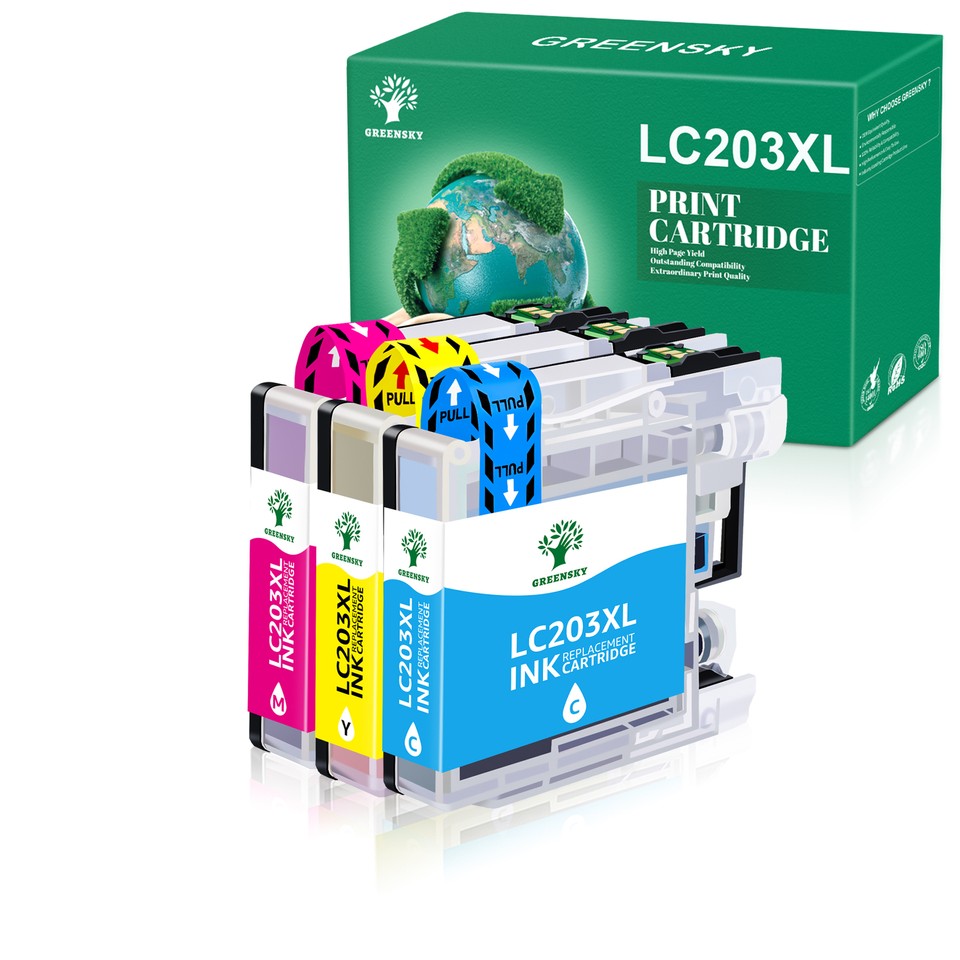 Ink cartridges for brother lc203 lc201 mfc j460dw mfc j480dw mfc j485dw