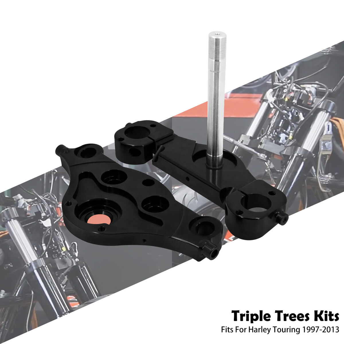Triple Trees 11° Degree Raked Fit For Harley Touring Bagger Triple Trees 11° Degree Raked Fit For Harley Touring Bagger
