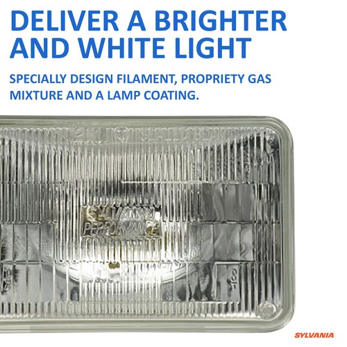SYLVANIA H4666 SilverStar High Performance Halogen Sealed Beam Headlight 100x165 - Picture 4 of 9