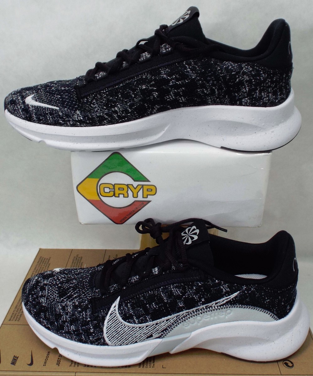 Size 10 - Nike SuperRep Go 3 Flyknit Next Nature Black White for