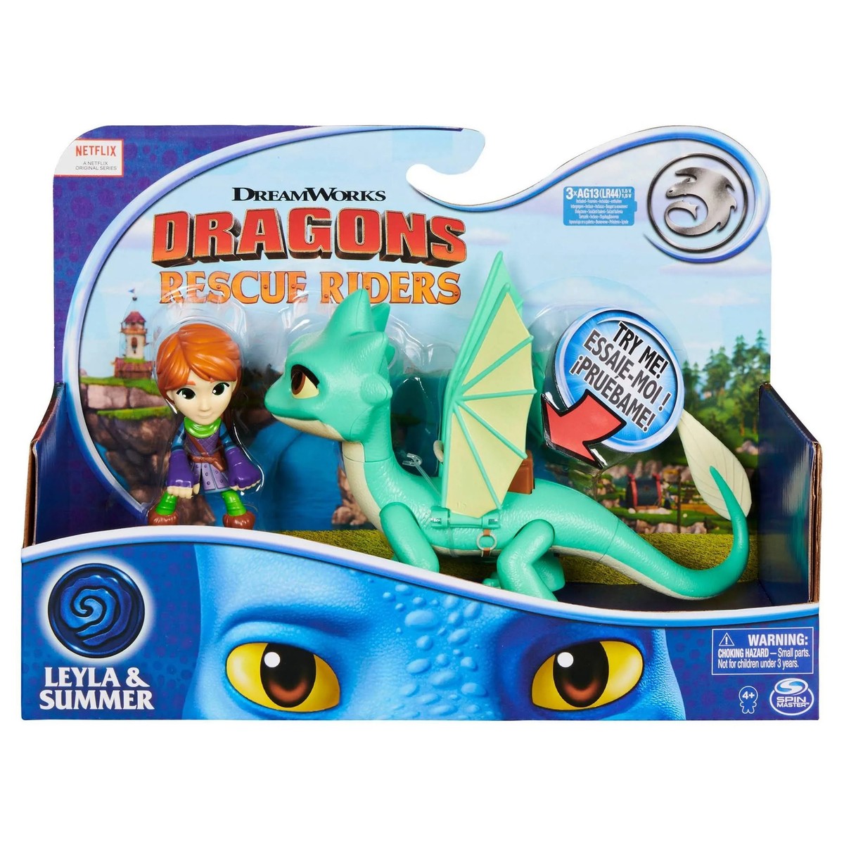New Dragons Rescue Riders Set of 3: Leyla Summer Winger Dak Cutter