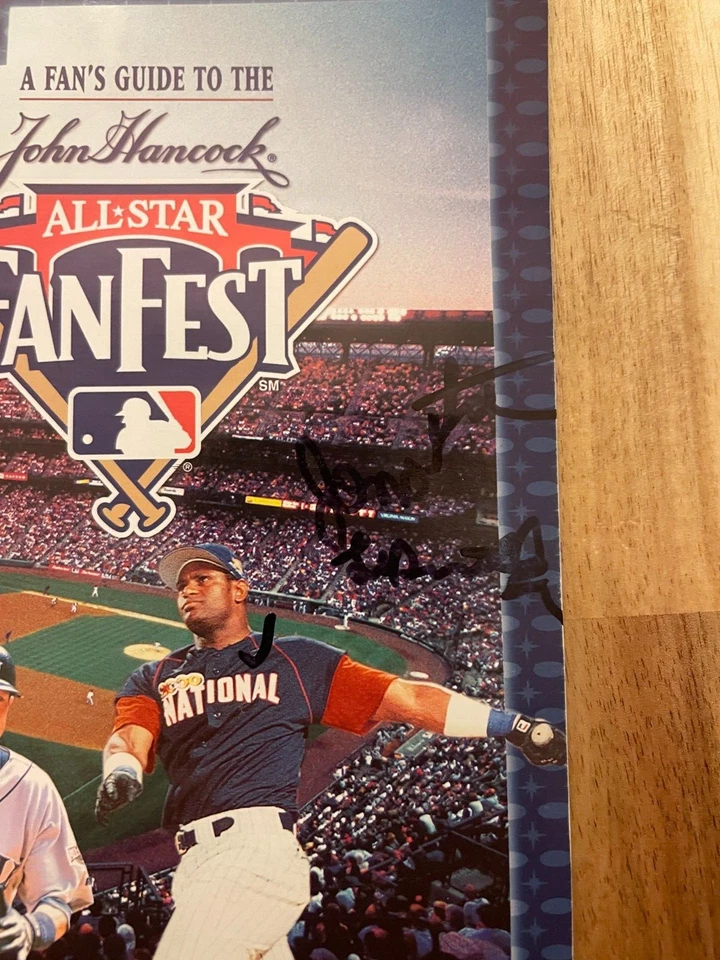 2001 MLB All-Star Game Fanfest Program Autograph Jonathan Lipnicki Jerry Maguire - Image 2 of 3