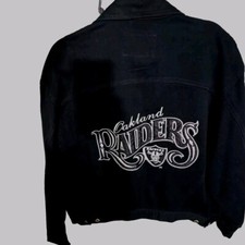 Vintage Pro Elite Raiders Jean Jacket For Women Made In Srilanka