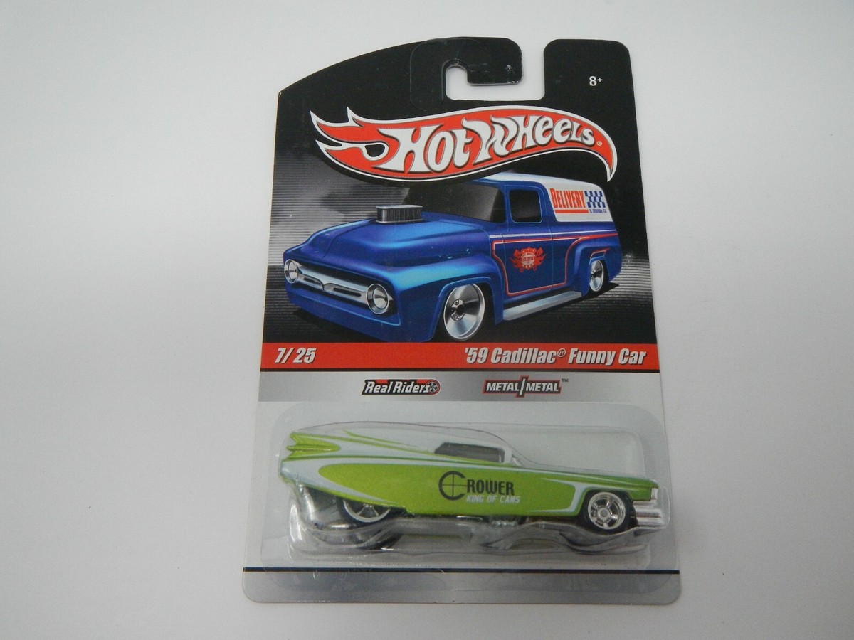Hot Wheels Delivery '59 Cadillac Funny Car Real Riders | eBay