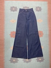Vintage 70s flare pants elephant bell bottoms jeans studded hippie talon 24x31