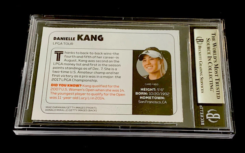 DANIELLE KANG ROOKIE RARE Sports Illustrated SI For Kids LPGA USA GOLF BGS 8.5 - Image 2 of 2