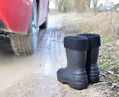 Thermostiefel Gummistiefel -35C EVA Multi Wetter Gummistiefel SCHWARZ wasserdicht Boot