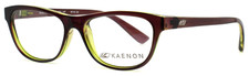 KAENON 400 Series 407 Brown Green Womens Oval Full Rim Eyeglasses 49-16-130 B:34