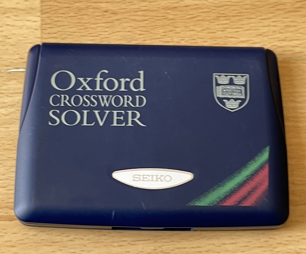 Seiko Oxford Crossword Solver ER3200 Fully Working Spell Checker Games