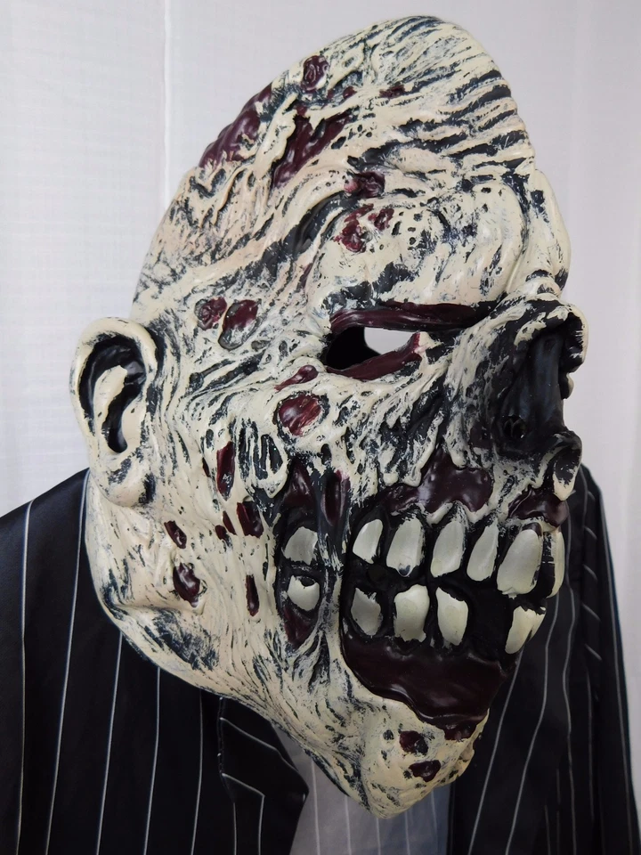 Disfraz de Halloween Zombie Gangster, Mafioso Niño XL Chaqueta y Máscara Solo #5195 Foto 4 de 4