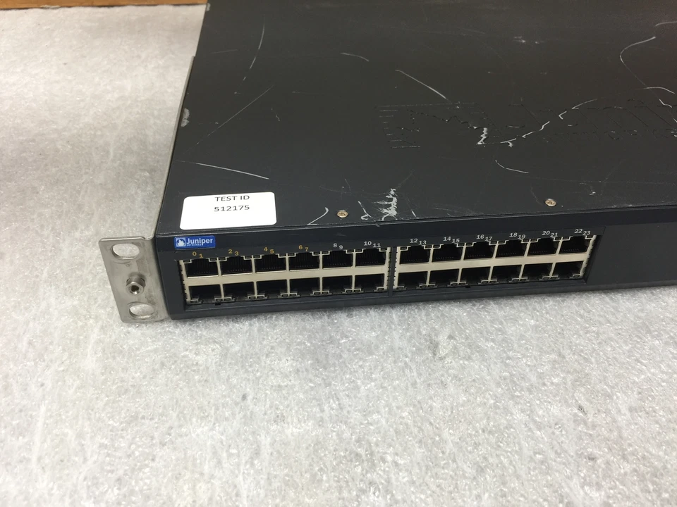 Juniper EX 4200 Series EX4200-24T 8PoE 24 Port 750-021256 w/ Rack Mount Ears - Image 2 of 4
