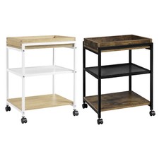 Beistelltisch Couchtisch Kaffeetisch Sofatisch Nachttisch mit Rollen #2949