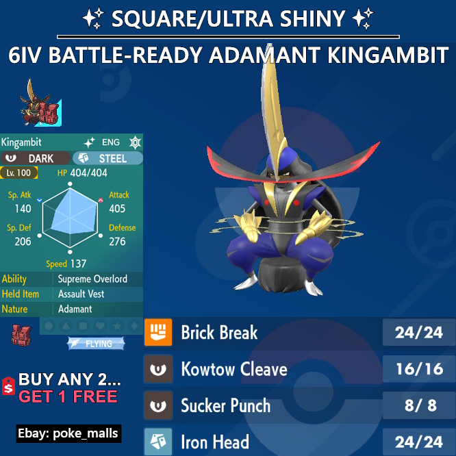 So when is Kingambit getting added into PoGo? still can't believe i got  this shiny. : r/pokemongo
