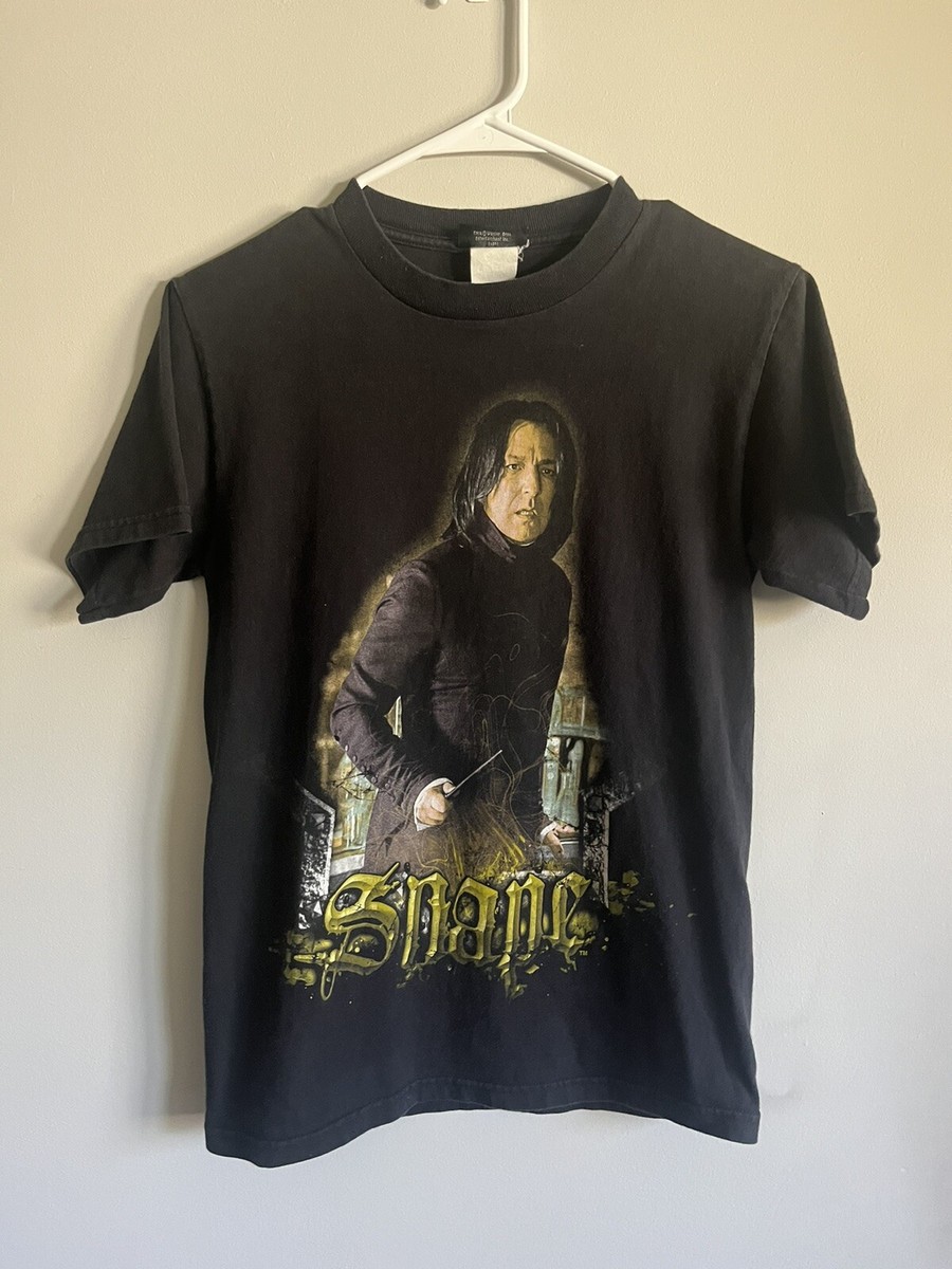 Rare Vintage Harry Potter Movie Promo T Shirt Professor Snape Y2K Medium