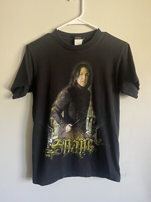 Rare Vintage Harry Potter Movie Promo T Shirt Professor Snape Y2K 