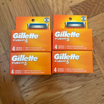 (lot of 4) Gillette Fusion5 Power Razor Blades - 4 Cartridge Each