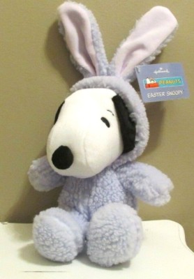 Hallmark Peanuts Snoopy Easter Plush 8'' 2004 Bunny Suit & Hoody/Hoodie New w/Tag