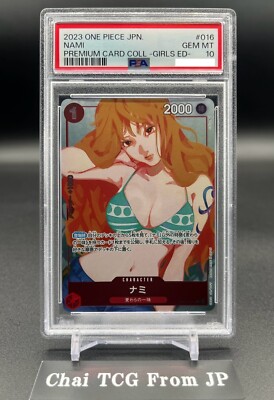 PSA 10 Nami OP01-016 Premium Card Collection Girls ED ONE PSA 10 Nami OP01-016 Premium Card Collection Girls ED ONE