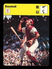 1977 SPORTSCASTER ITALY JOHNNY BENCH REDS HOF HIGH GRADE