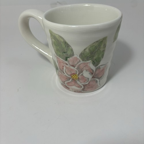 Maxcera Magnolia Bunny 20 Oz Floral Bunny Mug Coffee Cup XL Rabbit Easter Spring - Picture 4 of 6