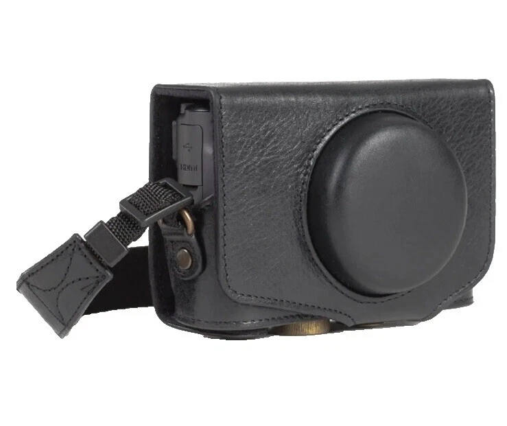 Black Leather Camera Cases, Bags & Covers for Sony Alpha