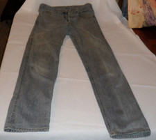 Vintage 1984 Levi's 520 Button Fly Men's Grey Jeans Size W32 L34