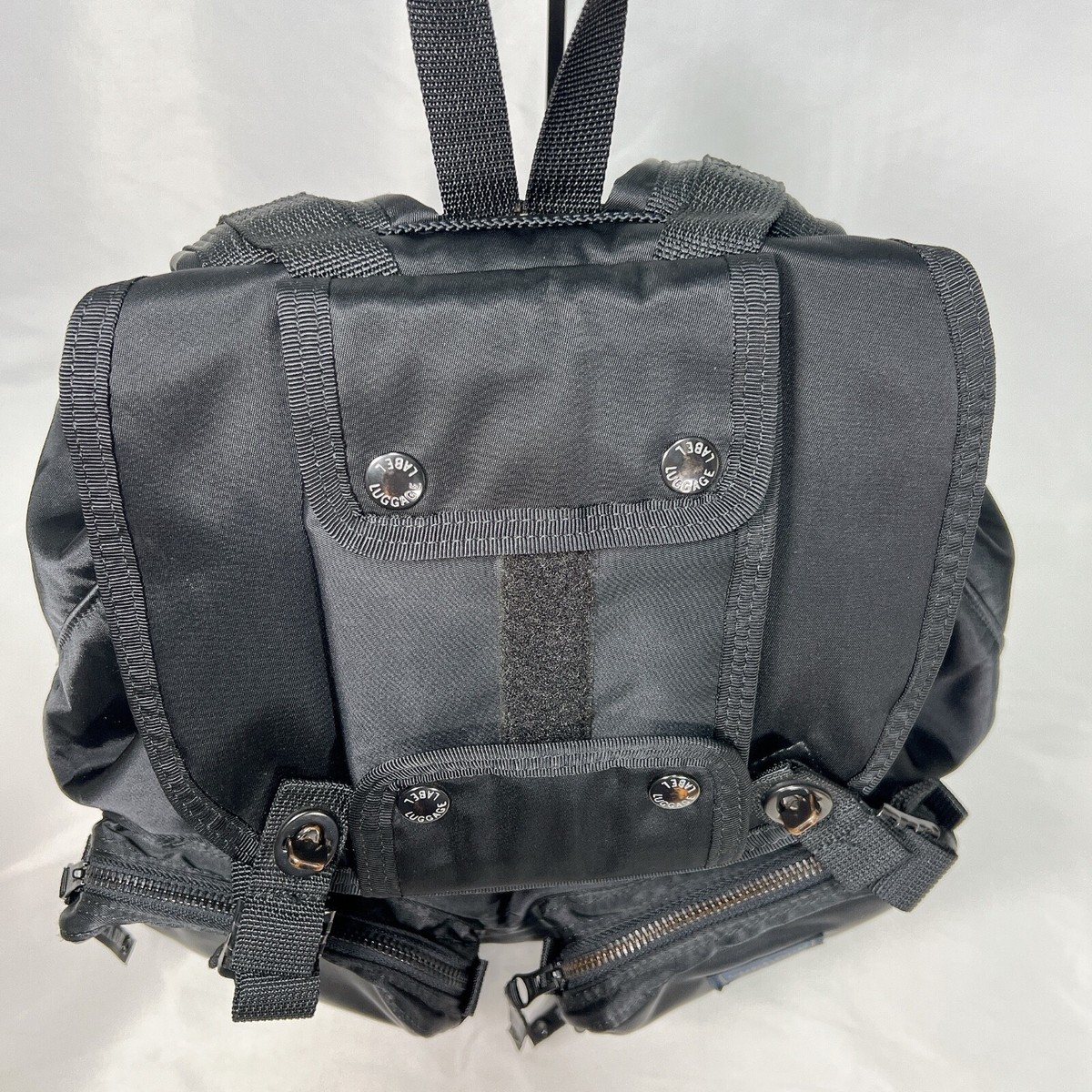 YOSHIDA & CO.LTD LUGGAGE LABEL Back Pack BLACK Good condition