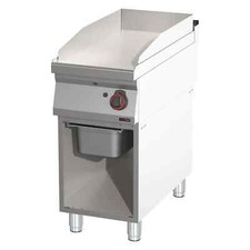 Gas-Griddleplatte Standger&auml;t m. Unterbau Grillplatte aus Stahl 400x900x900mm 8kW