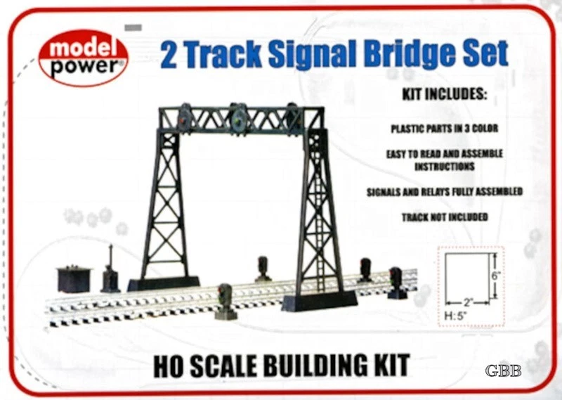 HO Scale TWO TRACK SIGNAL BRIDGE KIT - BULK PURCHASE - New Model Power 419 - Image 2 of 2