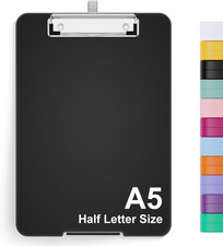 A5 Clipboard with Storage, Metal Retractable Pen Holder, 6 X 9'' Nursing Plastic