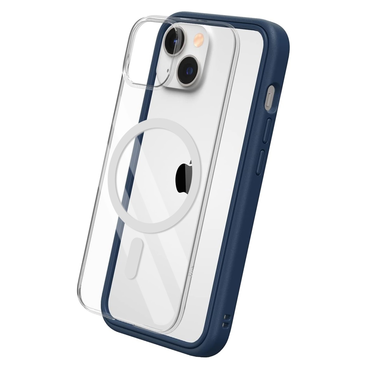 Coque iPhone 15 Plus Rhinoshield Mod NX bleu - Protection bumper rigide antichoc