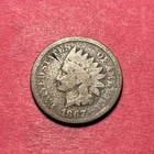 (1) Beautiful Antique 1867 Indian Head Cent/Penny AG-ALMOST GOOD NICE FILLER