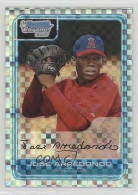 2006 Bowman Chrome Prospects X-Fractor 62/250 Jose Arredondo #BC136 0b2