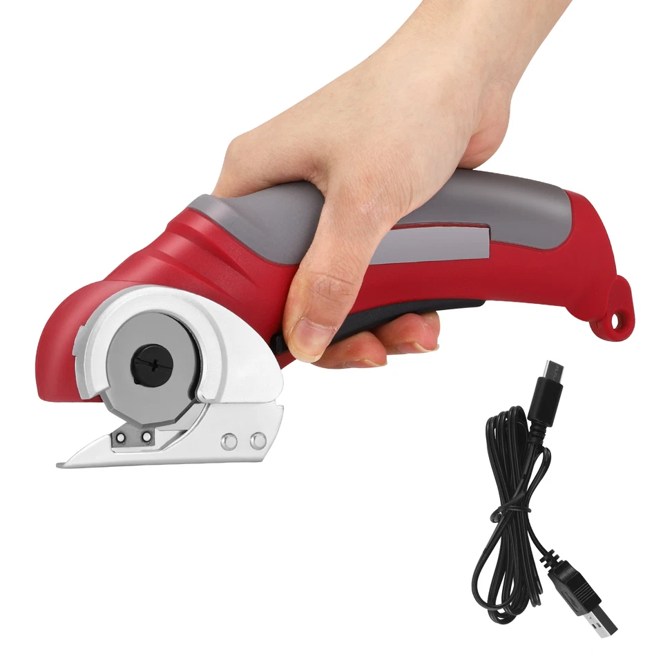 LUQIXCEY AKKU Kabellose Elektrische Schere Schneiderschere für Stoff Karton Leder Teppich