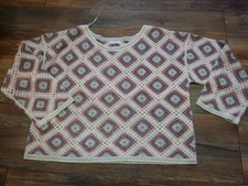 Häkel Pulli für Damen Papaya Gr.XL