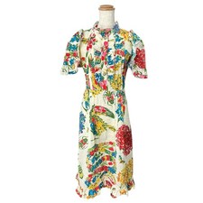 Gucci Floral Pearl Button Dress