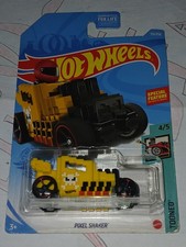 HOT WHEELS 2020 PIXEL SHAKER TOONED 1/64 DIECAST CAR YELLOW/BLACK/RED SPECIAL