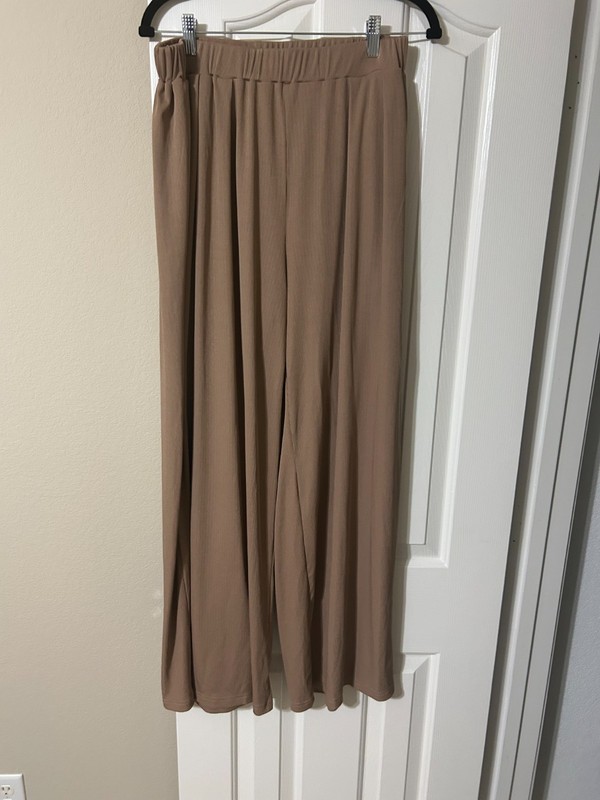 CIDER Mid Rise brown Elastic Waist Wide Leg Trousers XL