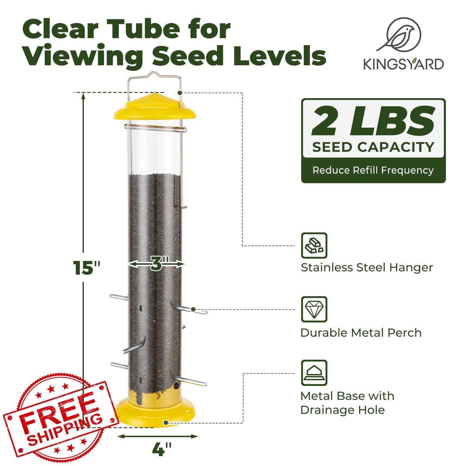 Large Capacity Tube Hanging 2lb
