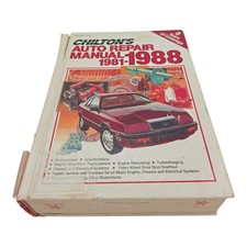 Chilton Auto Repair Manual 1981-1988 Hardcover US & Canada Cars