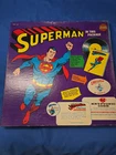 (1966) VINTAGE Superman Golden Records COMPLETE Set! Patch, Button, Card, Comic!